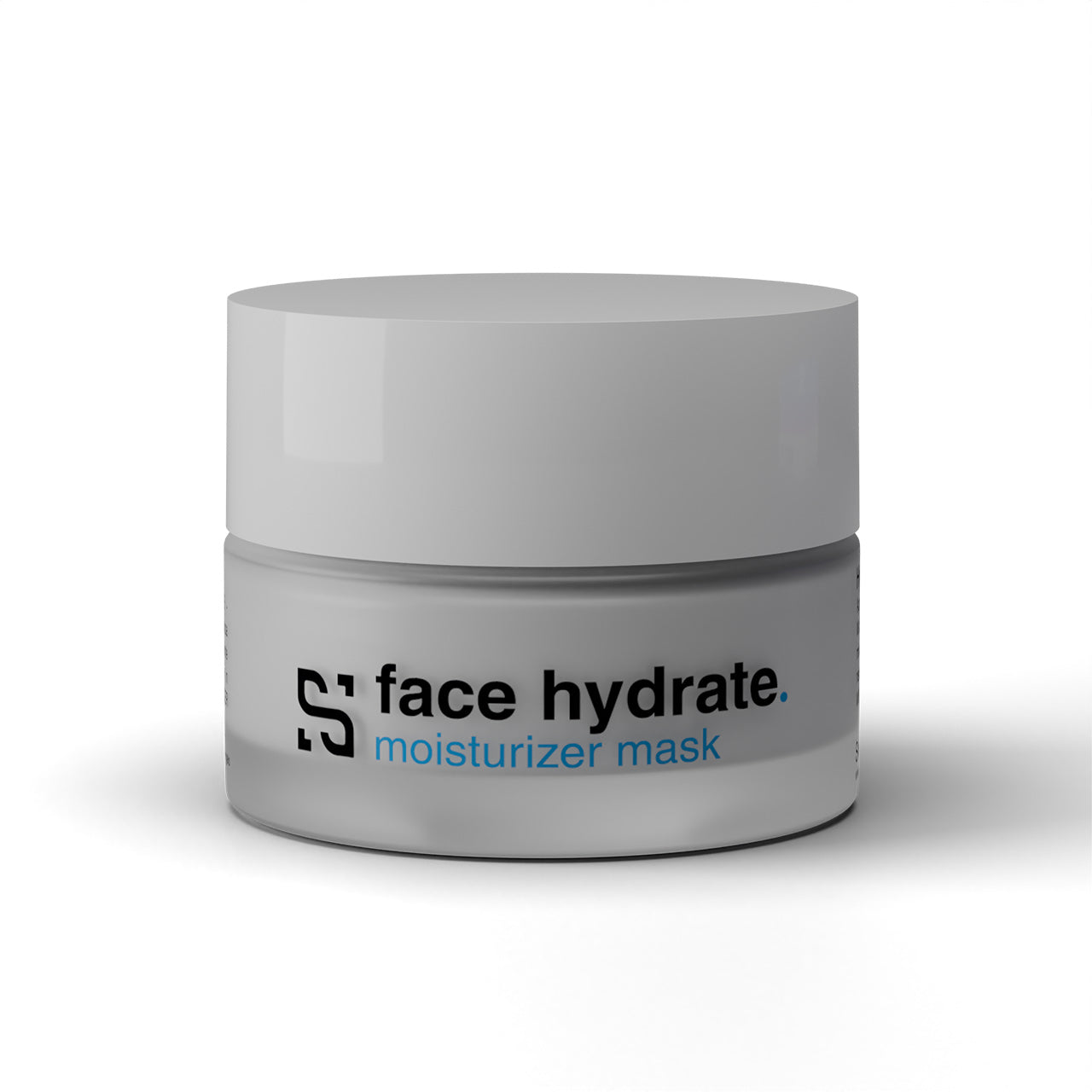 Barattolo frontale di Face Hydrate Moisturizer Mask Sensitiva con Cannabidiolo, olio di rosa mosqueta ed estratto di malva, 50ml